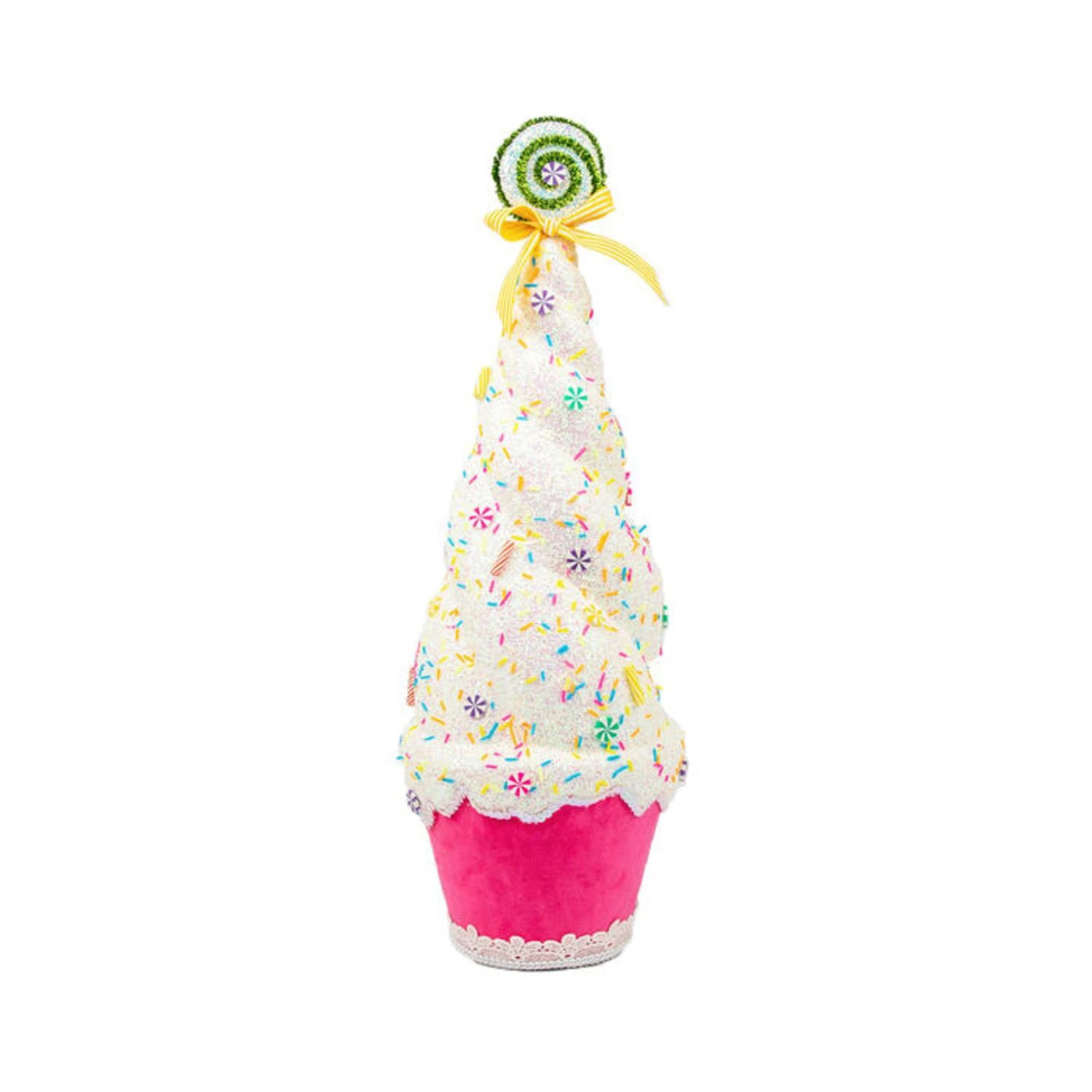 December Diamonds 20" Large Pink Cupcake Tree Christmas Decoration 08-08614 3 December Diamonds 20" Large Pink Cupcake Tree Christmas Decoration 08-08614