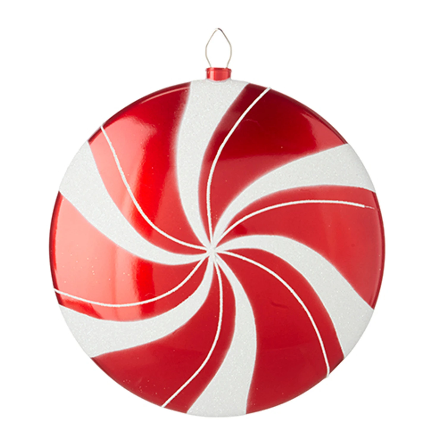 Raz 10" Or 12" Large Peppermint Christmas Ornament 4 Raz 10" Or 12" Large Peppermint Christmas Ornament - Image 2