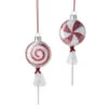 Raz 7.5" Wrapped Peppermint Lollipop Glass Christmas Ornament 4220863 -The Jolly Christmas Shop 4220863 97727.1686860670