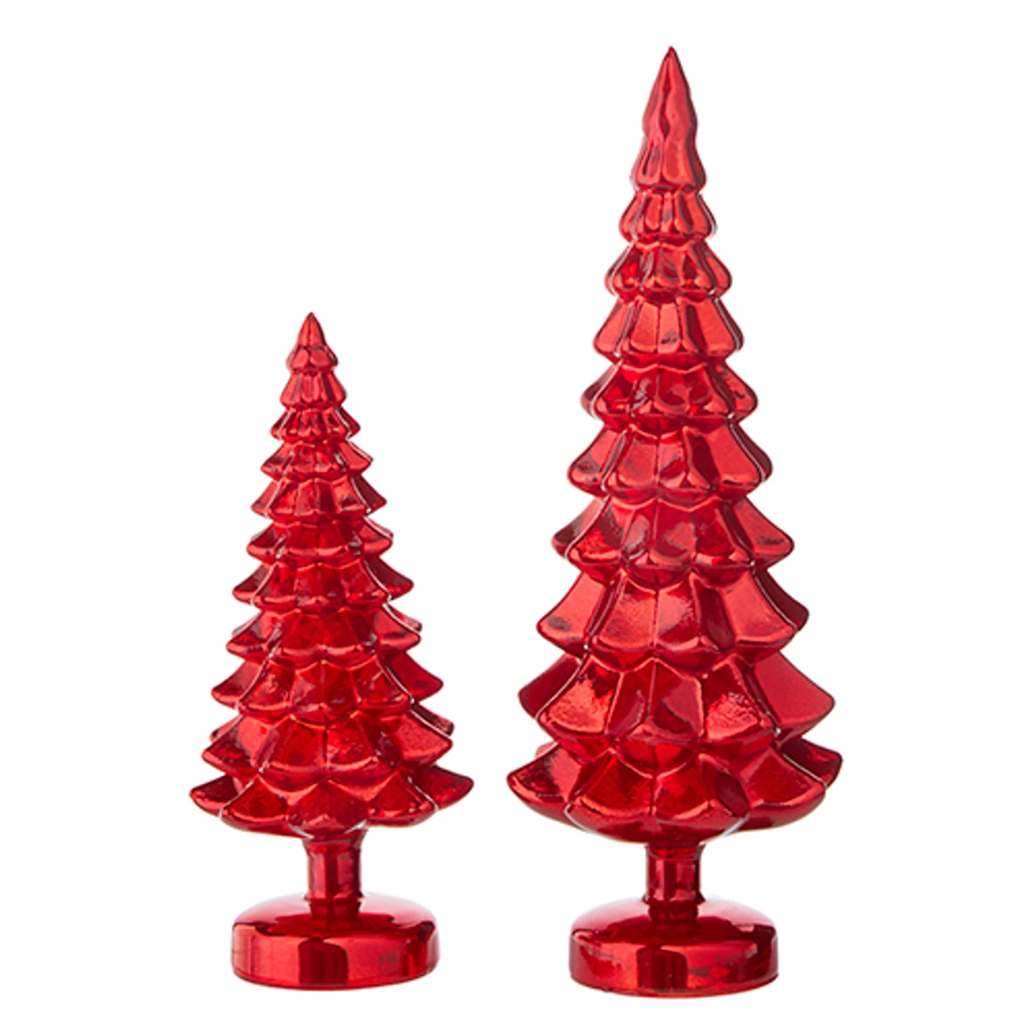 Raz Set Of 2 Red Glass Christmas Tree Decoration 4222939 4 Raz Set Of 2 Red Glass Christmas Tree Decoration 4222939 - Image 2