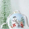 Raz 4.5" North Pole Friends Glass Ball Christmas Ornament 4224586 -The Jolly Christmas Shop 4224586 46326.1649772019