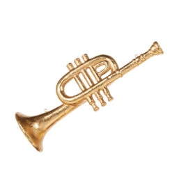 Raz 10.5" Trumpet Or French Horn Christmas Ornament 4316162 -The Jolly Christmas Shop 4316162a 87412.1683211267
