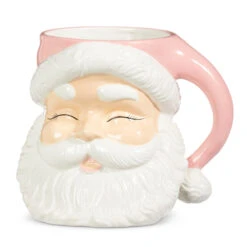 Raz 7.5" Or 8" Large Pink Santa Christmas Container Mug -The Jolly Christmas Shop 4319035 32739.1683223228