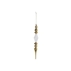 Raz 11" Gold And Clear Finial Glass Christmas Ornament 4320868 -The Jolly Christmas Shop 4320868a 38875.1683808860