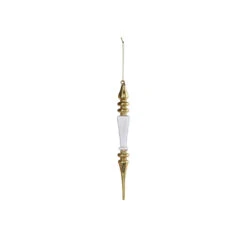 Raz 11" Gold And Clear Finial Glass Christmas Ornament 4320868 -The Jolly Christmas Shop 4320868b 41913.1683808863