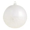 Raz 6" Half Glittered Ball Glass Christmas Ornament 4324502 -The Jolly Christmas Shop 4324502 92218.1684775728