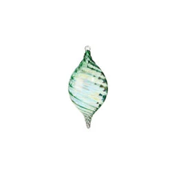 Raz 5" Green Blown Glass Christmas Ornament 4324513 -The Jolly Christmas Shop 4324513b 09327.1684782406