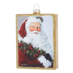 Raz 4.5" Santa Or Reindeer Painted Style Glass Christmas Ornament -The Jolly Christmas Shop 4324616 63129.1684956941