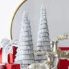 Raz Set Of 2 Silver Tinsel Tree Christmas Decoration 4334055 -The Jolly Christmas Shop 4334055 30617.1685038959