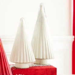 Raz 11.75" Or 15" Silver Glass Tree Christmas Decoration