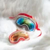 Raz 4" Set Of 2 Ski Goggles Glass Christmas Ornaments 4352853