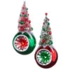 Raz 7.25" Bottle Brush Tree Reflector Glass Christmas Ornament 4352870 -The Jolly Christmas Shop 4352870 11367.1685461392