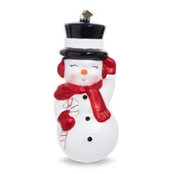 Raz 4.5" Or 8" Eric Cortina Snowman Blow Mold Glass Christmas Ornament 4253122 -The Jolly Christmas Shop 4353172 1 65911.1685630650