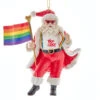 Kurt Adler 5" Rainbow Pride Santa Christmas Ornament E0755 -The Jolly Christmas Shop E0755 51231.1653396959