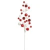 Raz 31" Red And White Ball Christmas Spray F4302305 1 Raz 31" Red And White Ball Christmas Spray F4302305 -The Jolly Christmas Shop F4302305 26126.1685988485