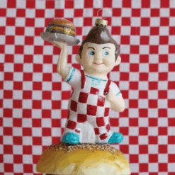 Cody Foster 5.25" Big Boy Glass Christmas Ornament GO-8335