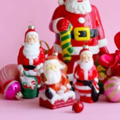 Cody Foster 6.25" Santa Blow Mold Glass Christmas Ornament GO-8880 -The Jolly Christmas Shop GO 8880 edit 78838.1692037291