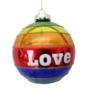 December Diamonds 4" Rainbow LOVE Glass Christmas Ornament 79-81111 -The Jolly Christmas Shop Item79 81111.jpg 95955.1687365180