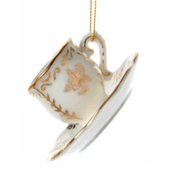 Kurt Adler 3" White And Gold Teacup Porcelain Christmas Ornament J7487 8 Kurt Adler 3" White And Gold Teacup Porcelain Christmas Ornament J7487 -The Jolly Christmas Shop J7487b 04190.1653410211