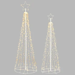 Raz 4.5' Or 6' Lighted Tree Outdoor Christmas Decoration