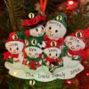 Snowman Family Of 6 Personalized Christmas Ornament OR2255-6 -The Jolly Christmas Shop OR2255 6 EDIT 96802.1666291596