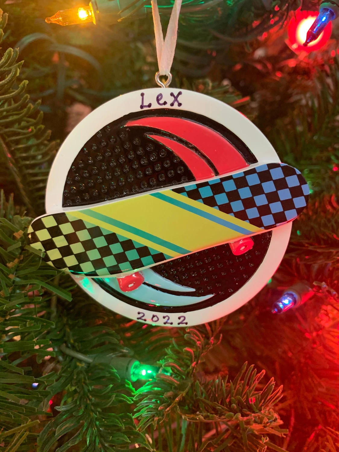 Skateboard Personalized Christmas Ornament OR2294 4 Skateboard Personalized Christmas Ornament OR2294 - Image 2