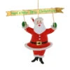 Cody Foster 6.75" Holly Jolly Christmas Santa Ornament RO-3252 -The Jolly Christmas Shop RO 3252 1 38371.1691587453