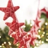 Raz 6' Red And White Yarn Star Christmas Tree Garland G4160800 -The Jolly Christmas Shop api1rfwse 89394.1646091868
