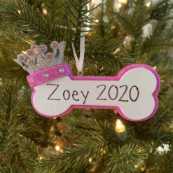 Pink Dog Bone With Princess Crown Personalized Christmas Ornament 6 Pink Dog Bone With Princess Crown Personalized Christmas Ornament -The Jolly Christmas Shop api3lsdf9 36578.1646091870