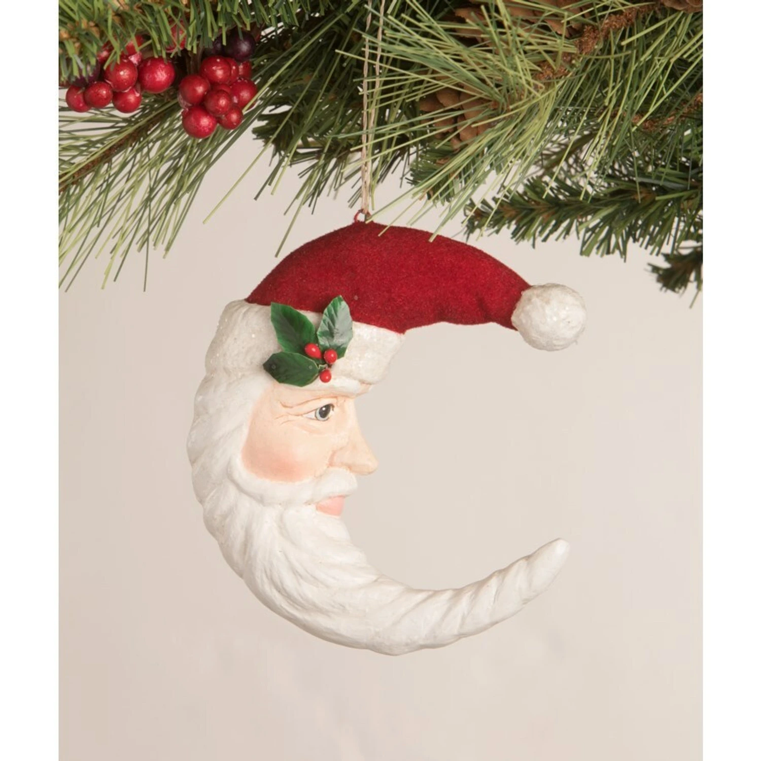 Bethany Lowe 4" Traditional Santa Moon Christmas Ornament TD0022 3 Bethany Lowe 4" Traditional Santa Moon Christmas Ornament TD0022