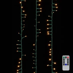 Raz 73.8' Compact Snake Garland Green Wire With White Christmas Lights G3937039