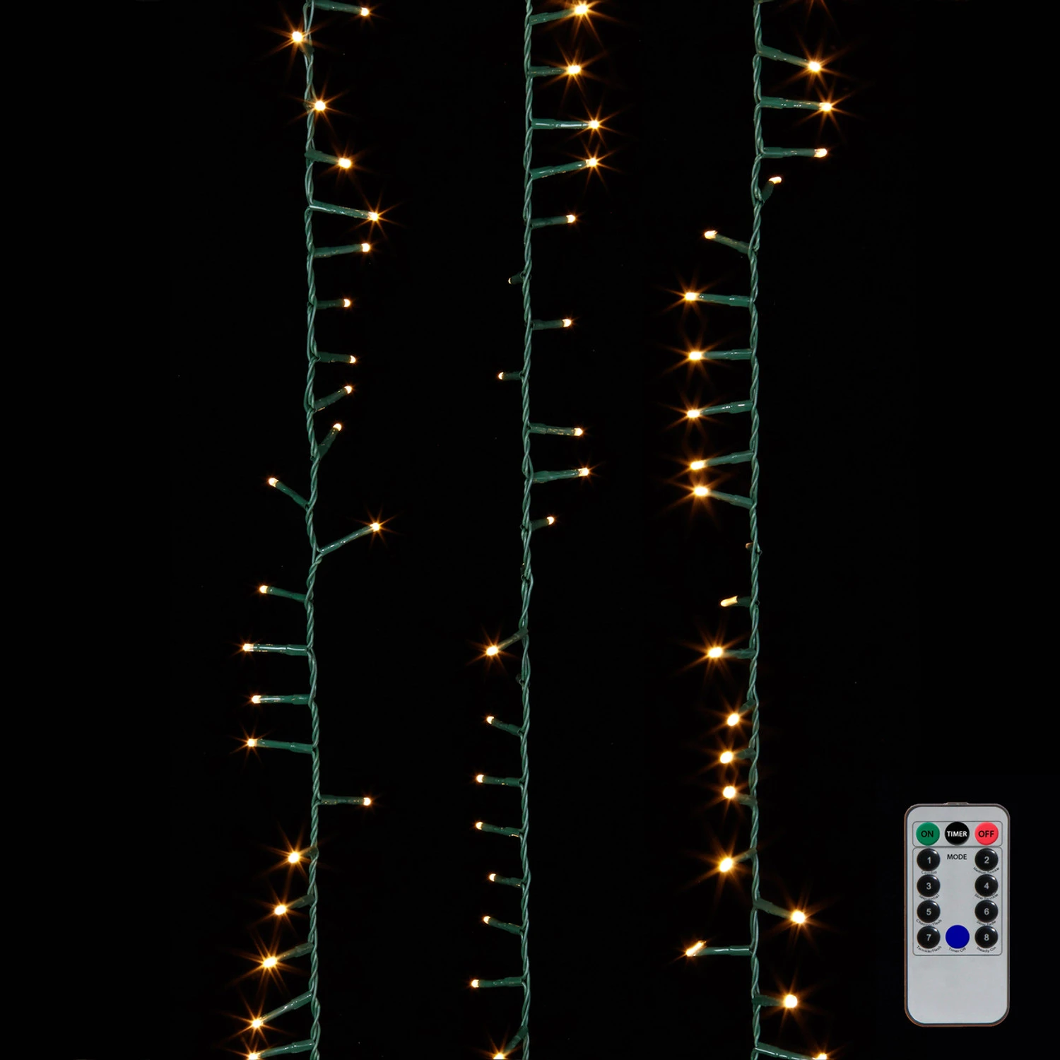 Raz 73.8' Compact Snake Garland Green Wire With White Christmas Lights G3937039 3 Raz 73.8' Compact Snake Garland Green Wire With White Christmas Lights G3937039