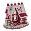 Kurt Adler 9" LED Lighted Santa And Mrs. Claus Red Claydough Gingerbread Christmas House GBJ0015 -The Jolly Christmas Shop api58g4jg 92478.1646091878