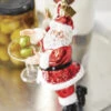 Raz 6" Eric Cortina Just One Drink Santa Glass Christmas Ornament 4153114