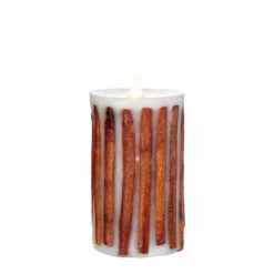 Liown 3.5" X 5" Or 7" Moving Flame Cinnamon Stick Pillar Candle -The Jolly Christmas Shop api6xcyhx 70379.1646091969