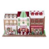 Kurt Adler 10" LED Lighted Claydough Gingerbread House Village Stores GBJ0011 -The Jolly Christmas Shop api7nl4vm 38720.1646091913