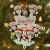 Penguin Family Of 6 At The North Pole Personalized Christmas Ornament OR1739-6 -The Jolly Christmas Shop api9so5dn 50318.1646091883