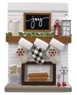 5" Fireplace Mantle Stocking Family Of 3 Personalized Christmas Ornament OR2030-3 -The Jolly Christmas Shop api9y4kfk 63569.1646091867