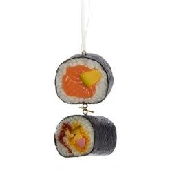 Kurt Adler 3.5" Sushi Roll Christmas Ornament D3693 -The Jolly Christmas Shop apigfm5nz 75312.1646091914