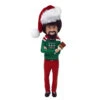 Kurt Adler 5" Bob Ross With Santa Hat Christmas Ornament BO1191