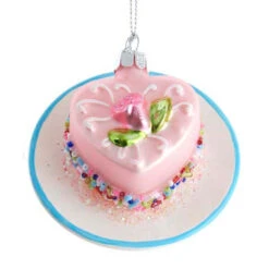 Kurt Adler 3.25" Pink Miniature Cake Glass Christmas Ornament C6374 -The Jolly Christmas Shop apihajehr 58372.1646091887