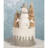 Bethany Lowe 8" Platinum Smiley Snowman On Box Christmas Decoration TL7825 -The Jolly Christmas Shop apihlx5fm 26851.1646091865