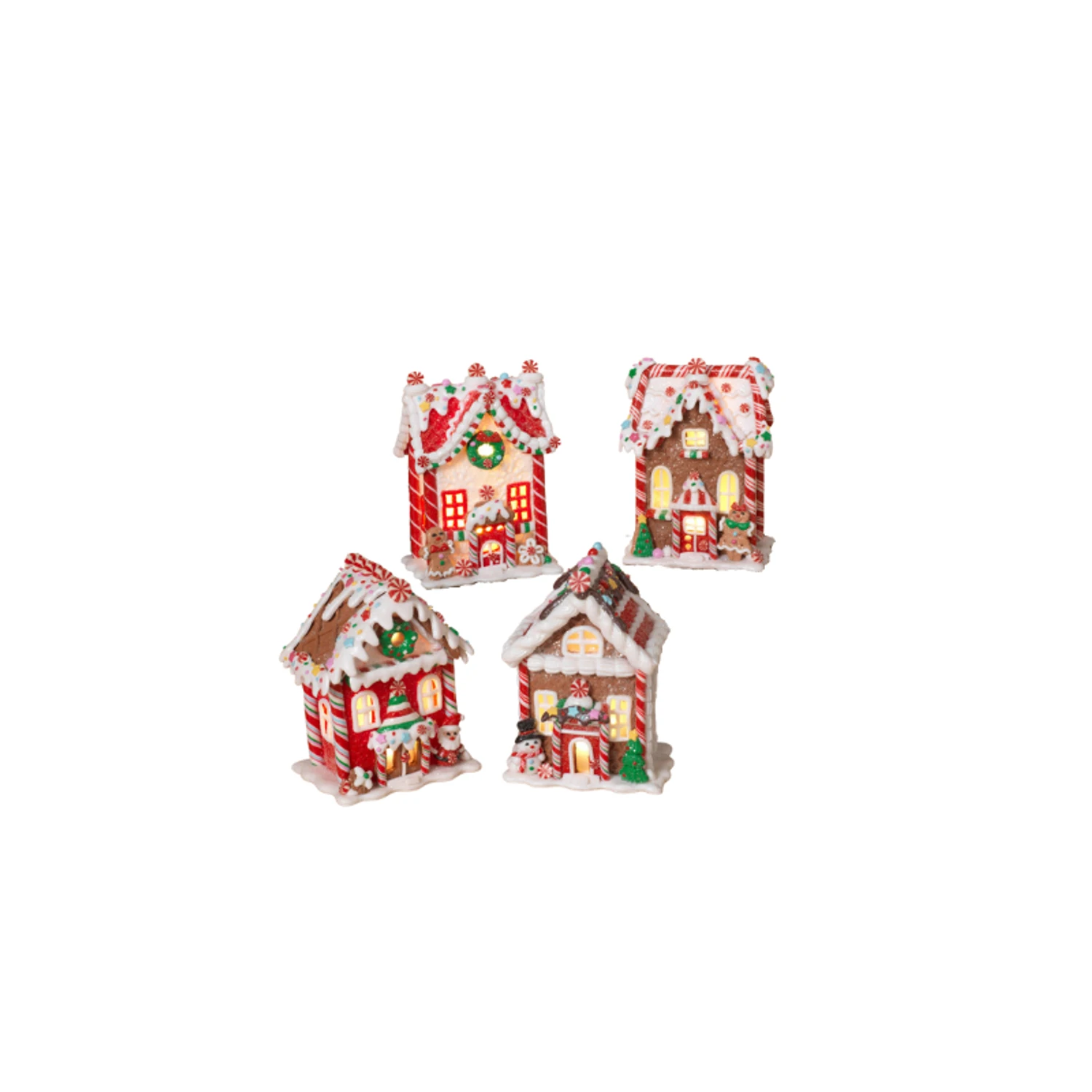 5.5" Battery Operated Claydough Gingerbread House 2599290 2 5.5" Battery Operated Claydough Gingerbread House 2599290