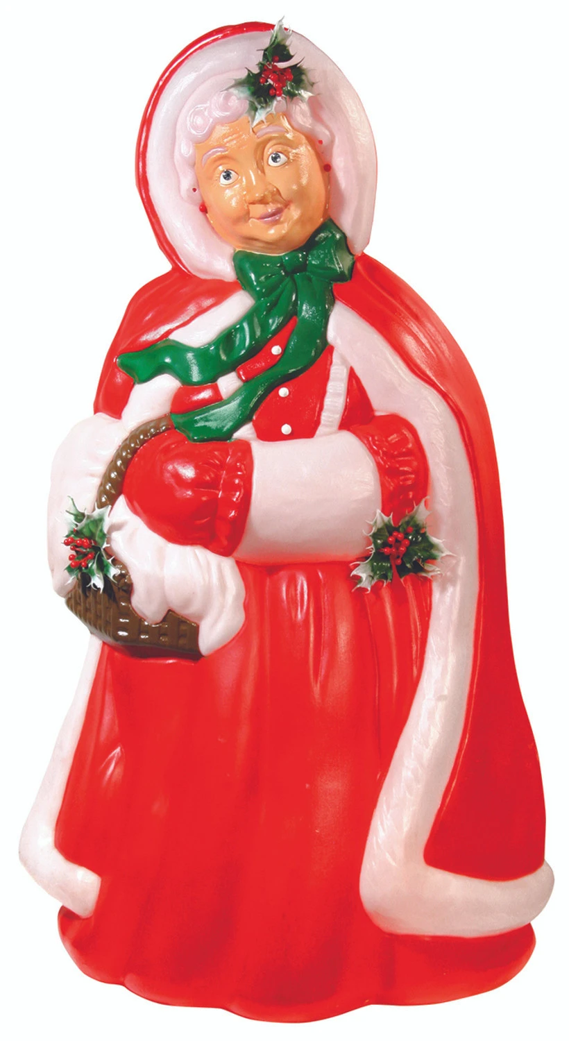 43" Mrs Claus Lighted Christmas Blow Mold Decoration C61720 3 43" Mrs Claus Lighted Christmas Blow Mold Decoration C61720