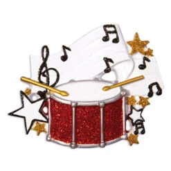 Drum Personalized Christmas Ornament OR1538 -The Jolly Christmas Shop apildlreg 97101.1646091883