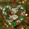 Kitty's First Christmas Wreath Personalized Christmas Ornament OR1613