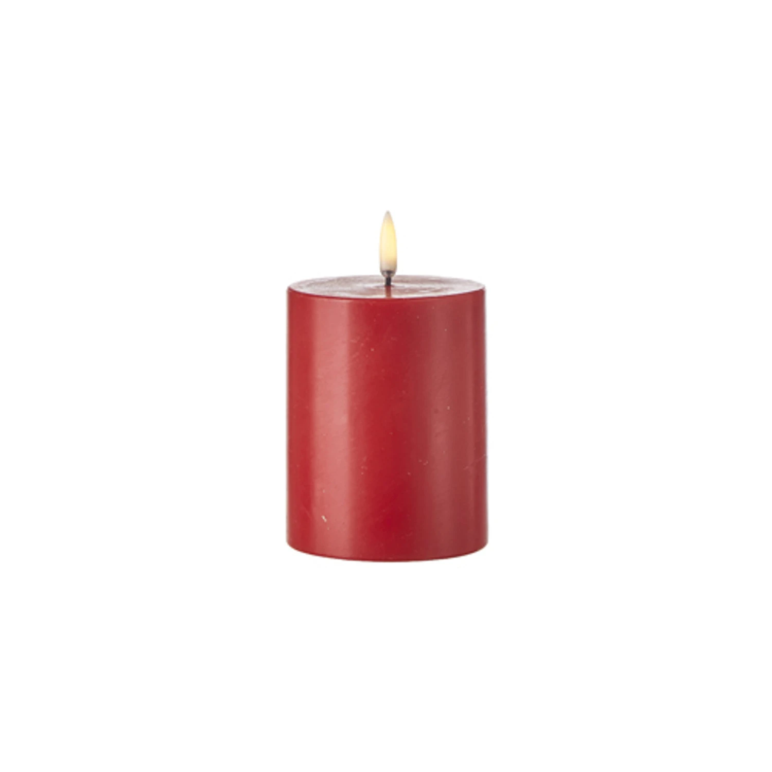 Uyuni 3" X 5" Or 7" Or 9" Flat Top Moving Flame Red Unscented Pillar Battery Candle 4 Uyuni 3" X 5" Or 7" Or 9" Flat Top Moving Flame Red Unscented Pillar Battery Candle - Image 2