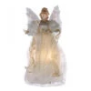 Kurt Adler 14" Fiber-Optic Ivory And Gold Animated LED Angel Christmas Tree Topper UL2173LED -The Jolly Christmas Shop apip84c6w 25259.1646091914
