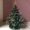 Sierra Lighted Green Ceramic Christmas Tree 16"