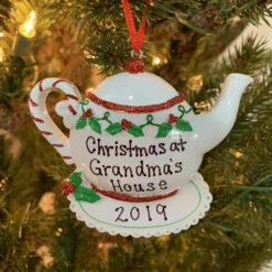 Grandma's Teapot Personalized Christmas Ornament OR1681 -The Jolly Christmas Shop apir8bsjx 71731.1646091924
